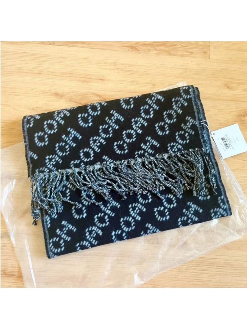 COACH SIGNATURE WOOL SCARF #CH135